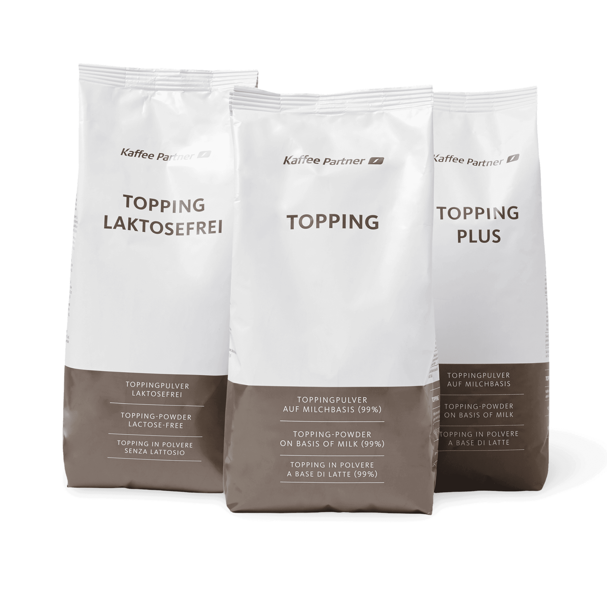 Topping Milchpulver Sortiment mit laktosefrei und Plus