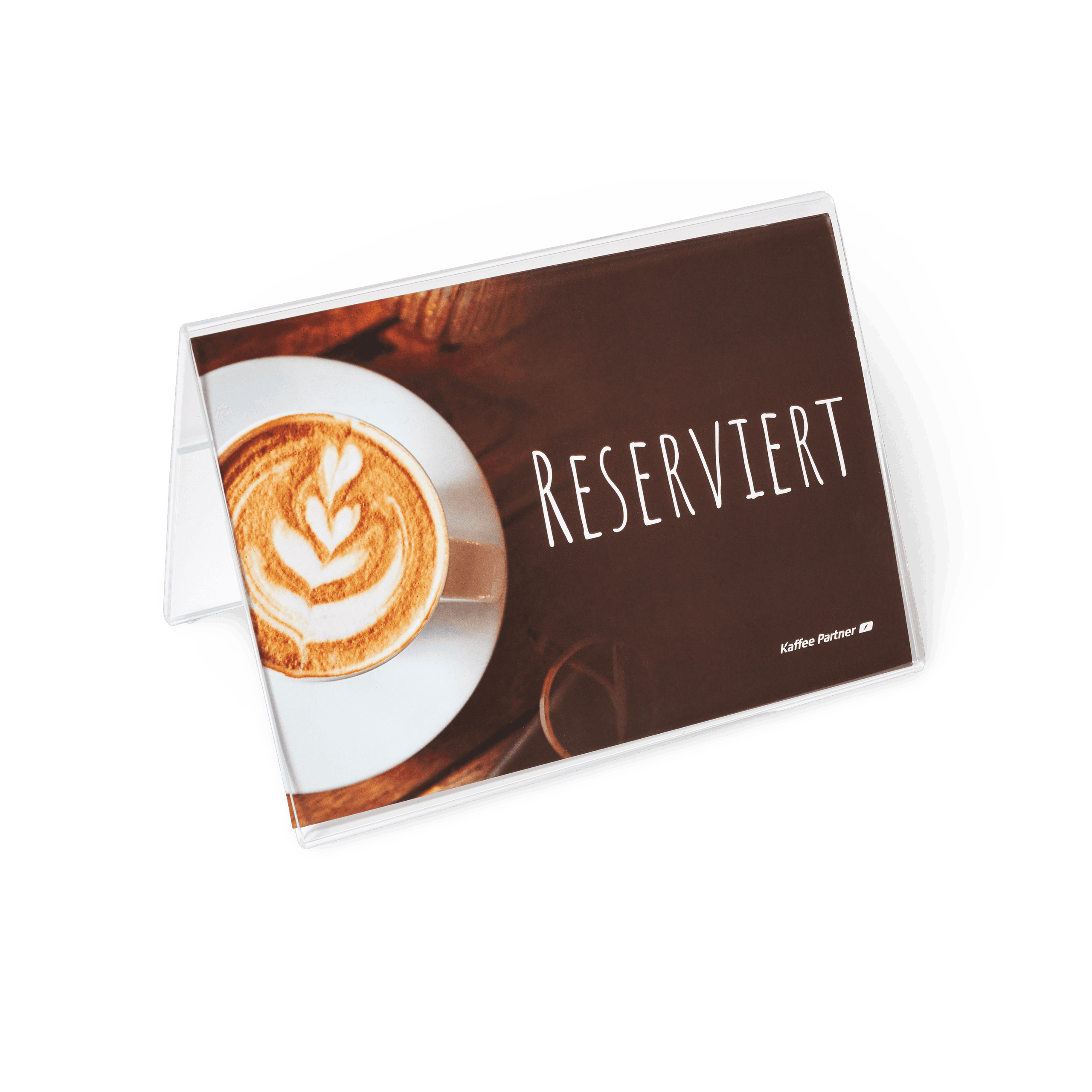 Kaffee Partner Einleger Reserviert auf Tischaufsteller