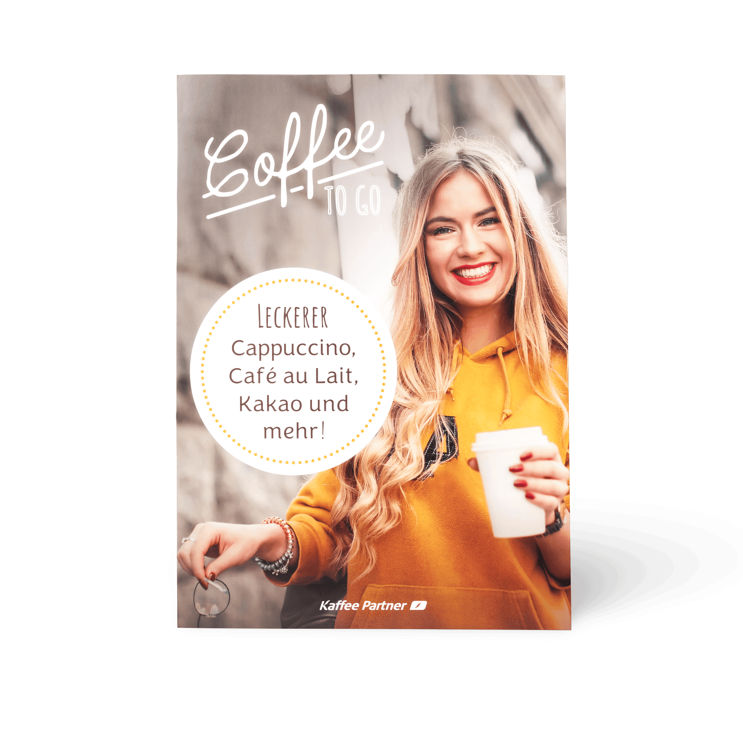 Kaffee Partner Poster DIN A2 Motiv Person