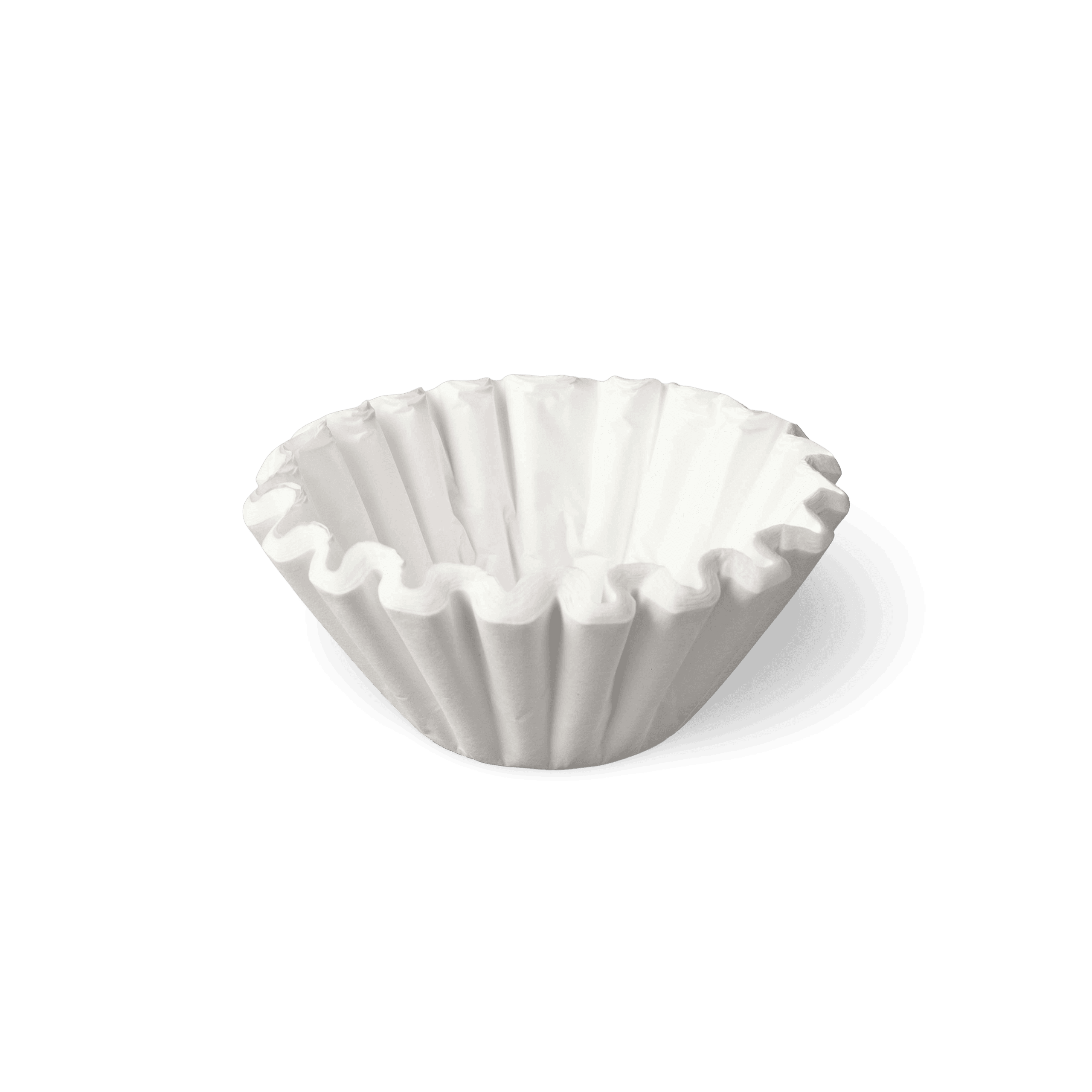 Weißer Korbfilter