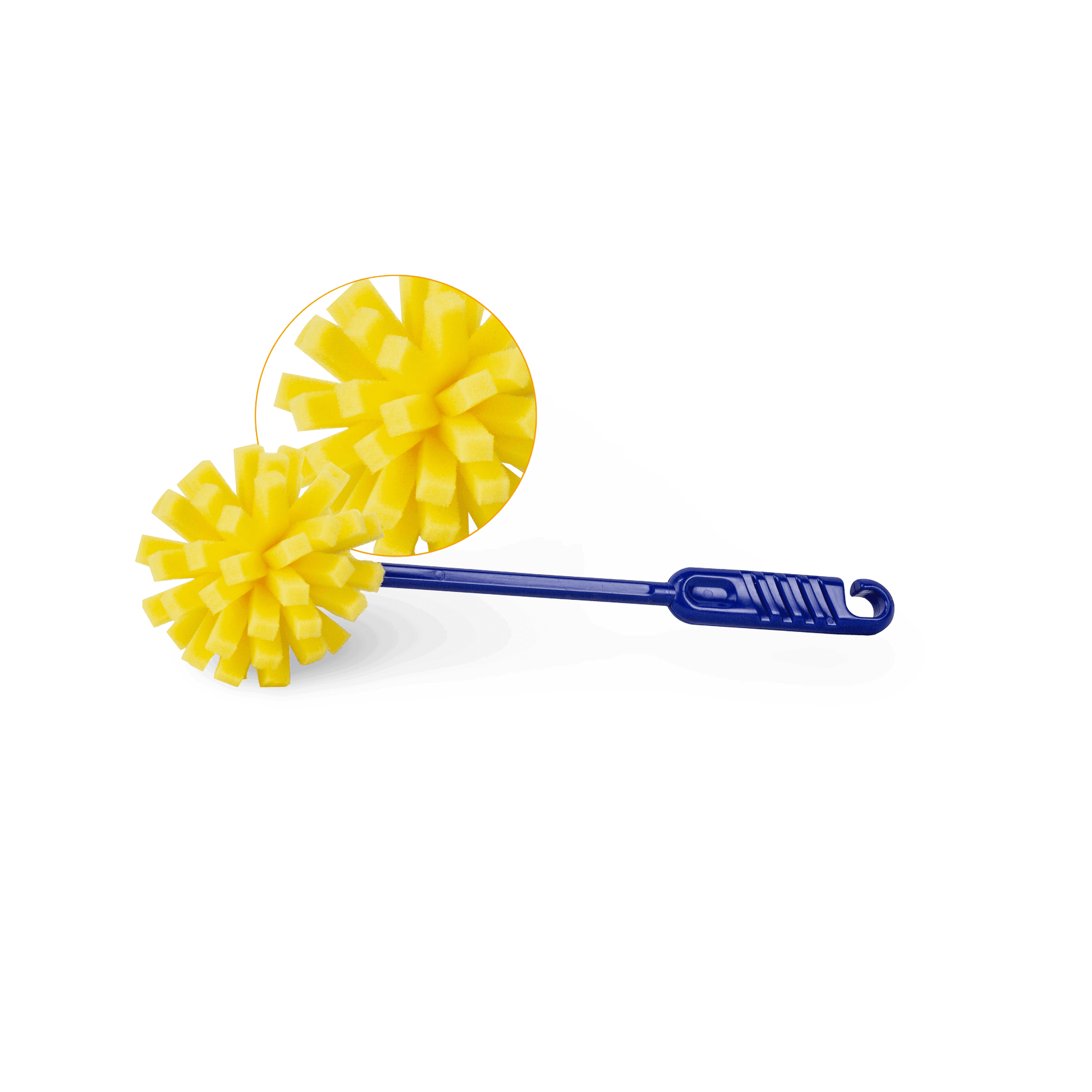 Spülbürste mit gelbem Kopf
