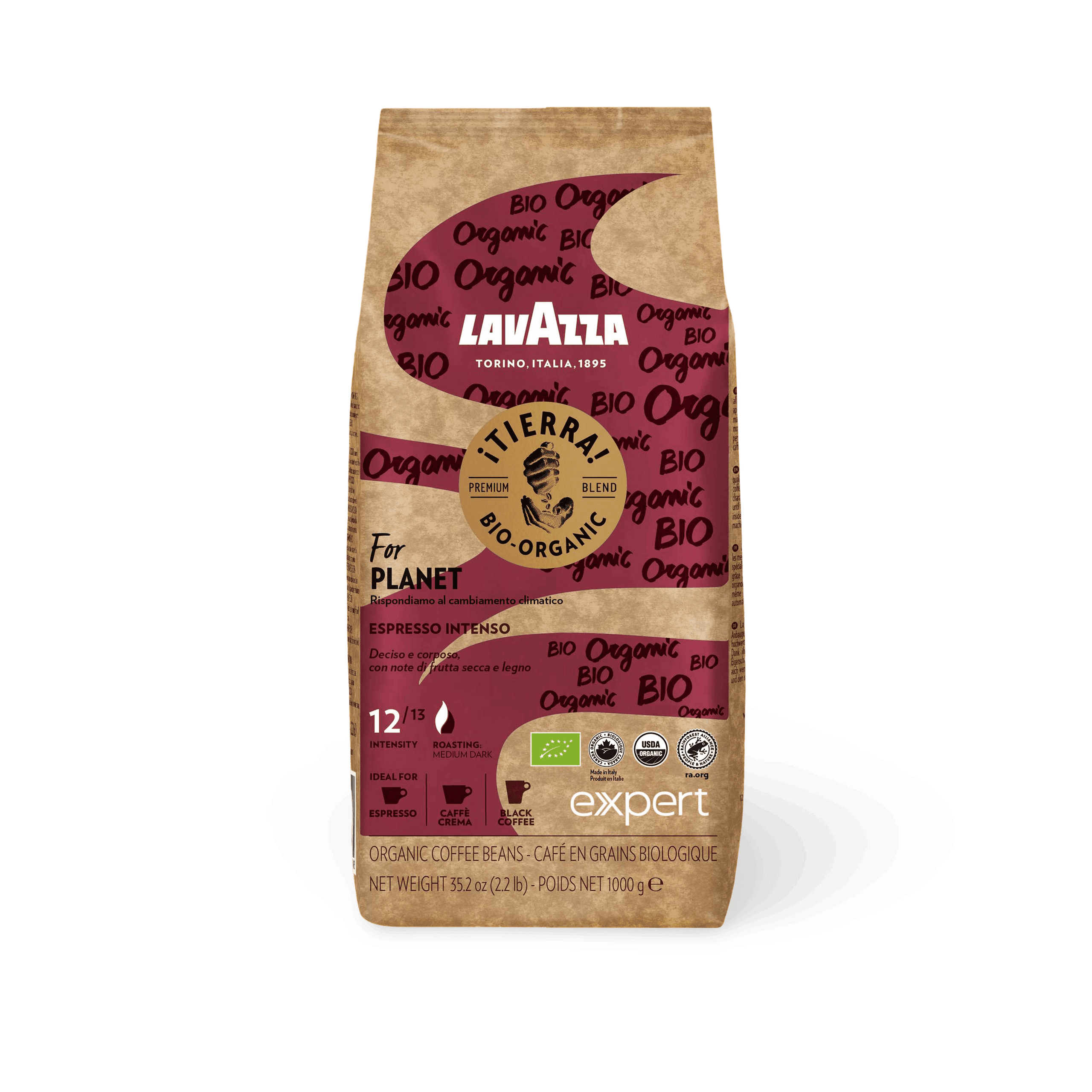 Lavazza Tierra Bio Organic Espresso Intenso Bohnen