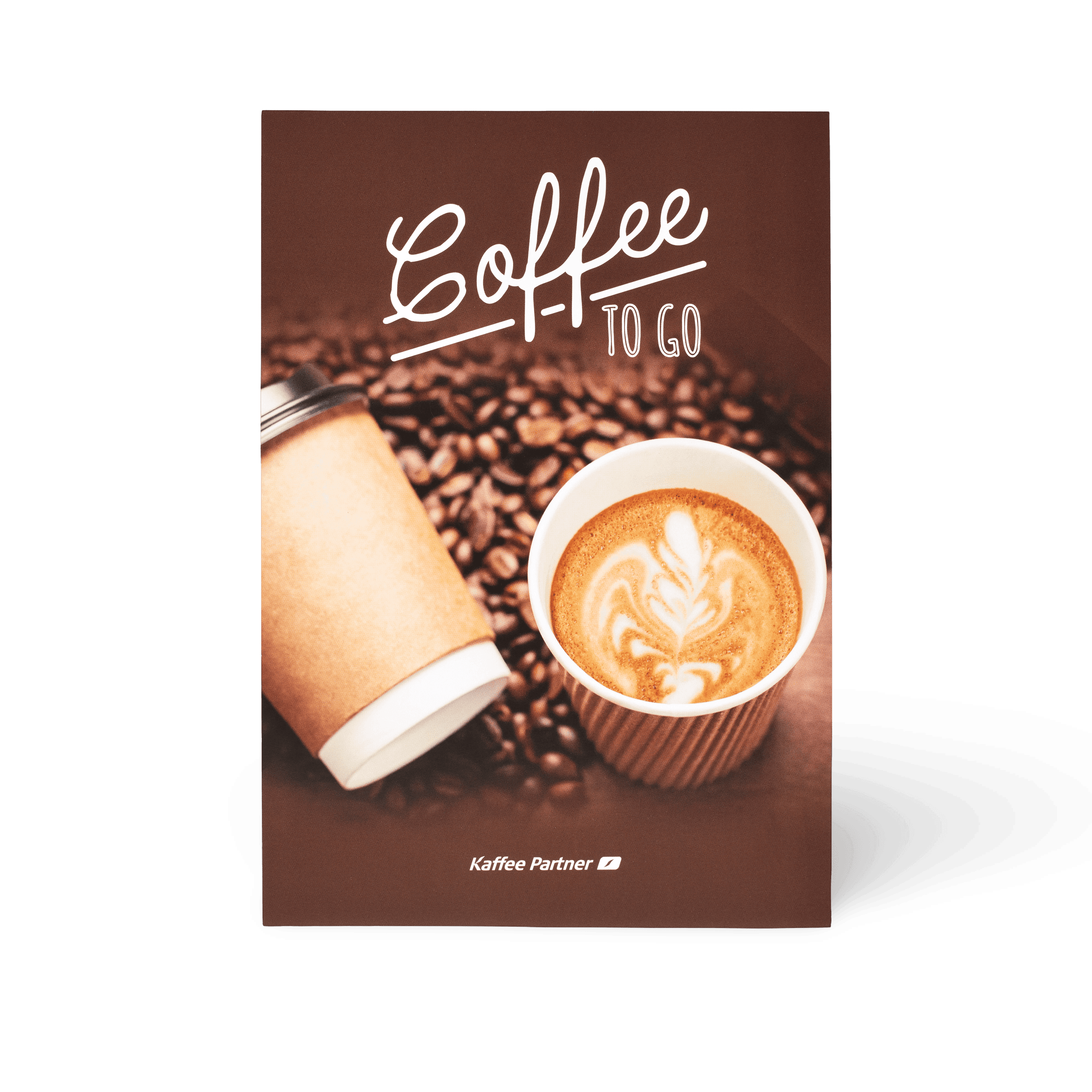 Kaffee Partner Getränkewahlblatt A5 Motiv To Go Becher