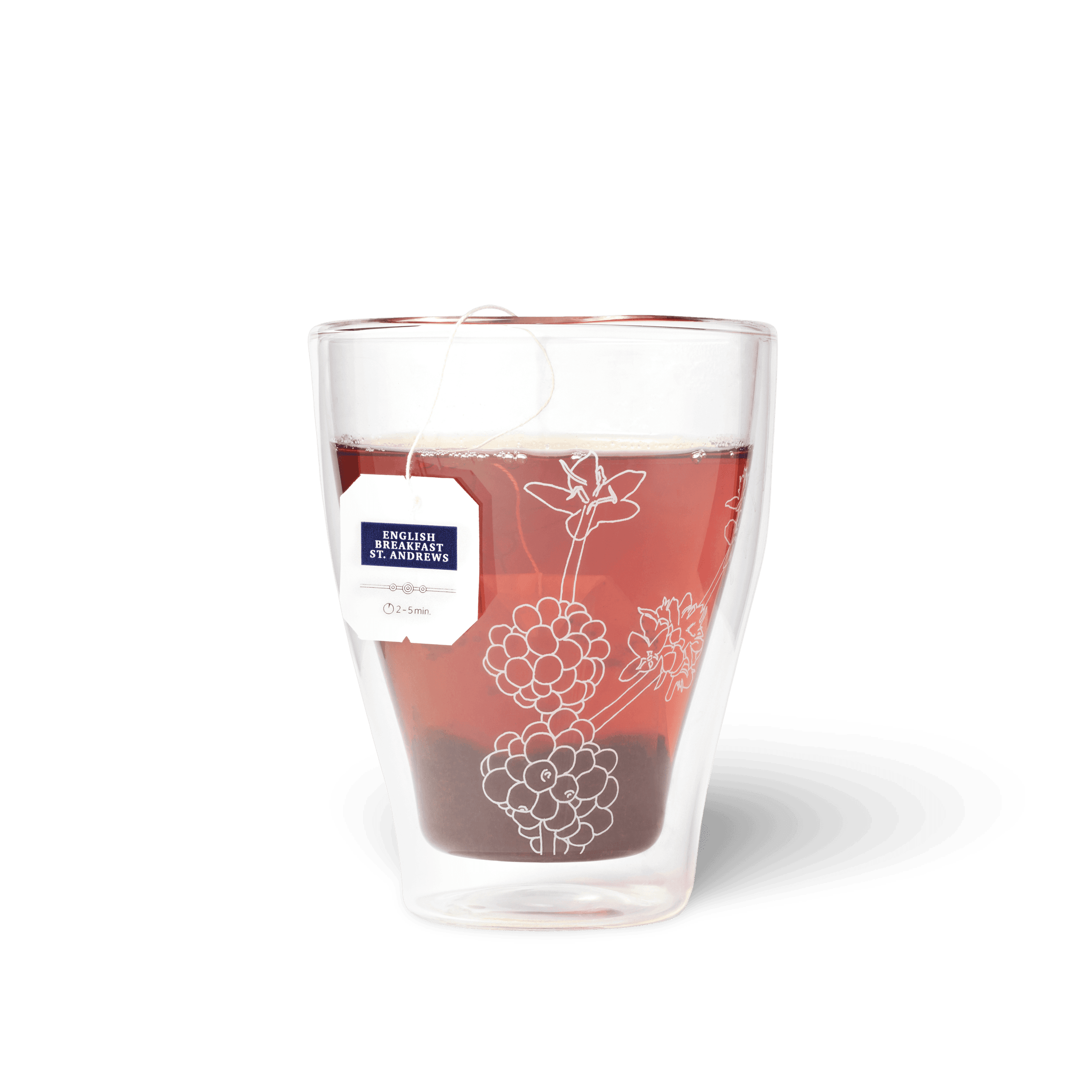 English Breakfast Tee im doppelwandigen Glas