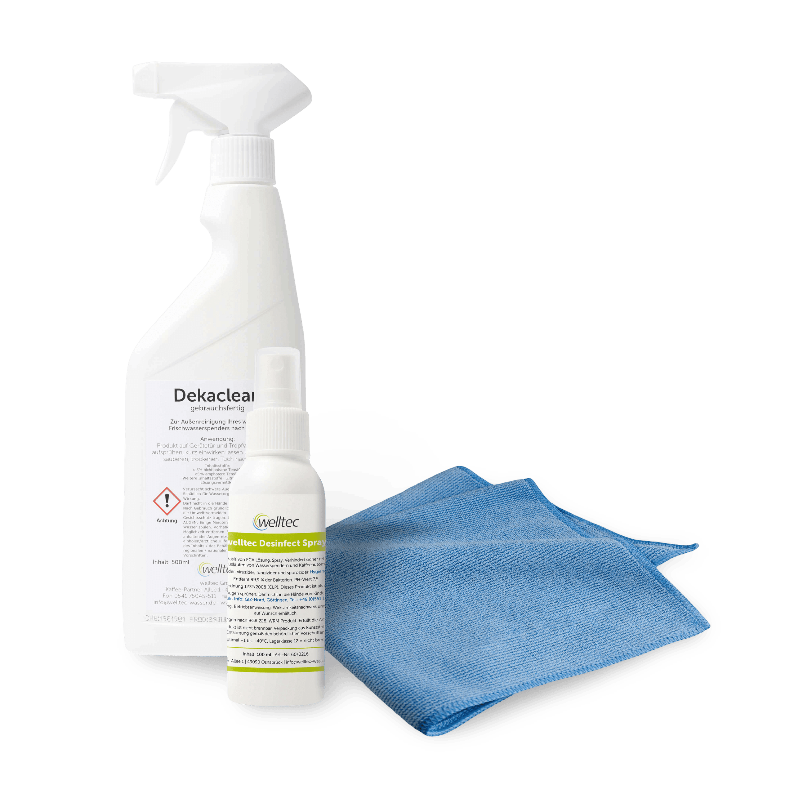 welltec Reinigungspaket für Wasserspender