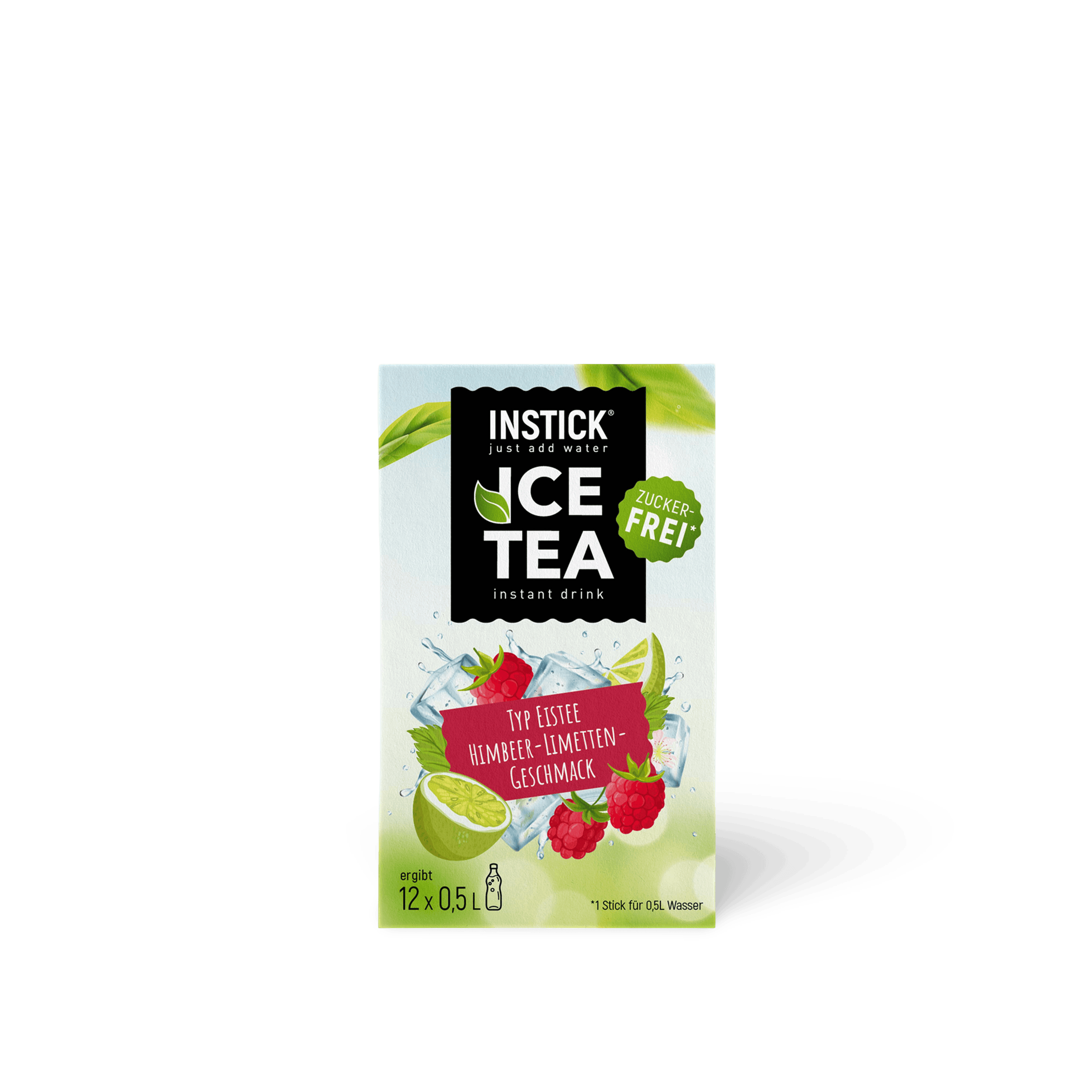 INSTICK Ice Tea Himbeere Limette Getraenkepulver