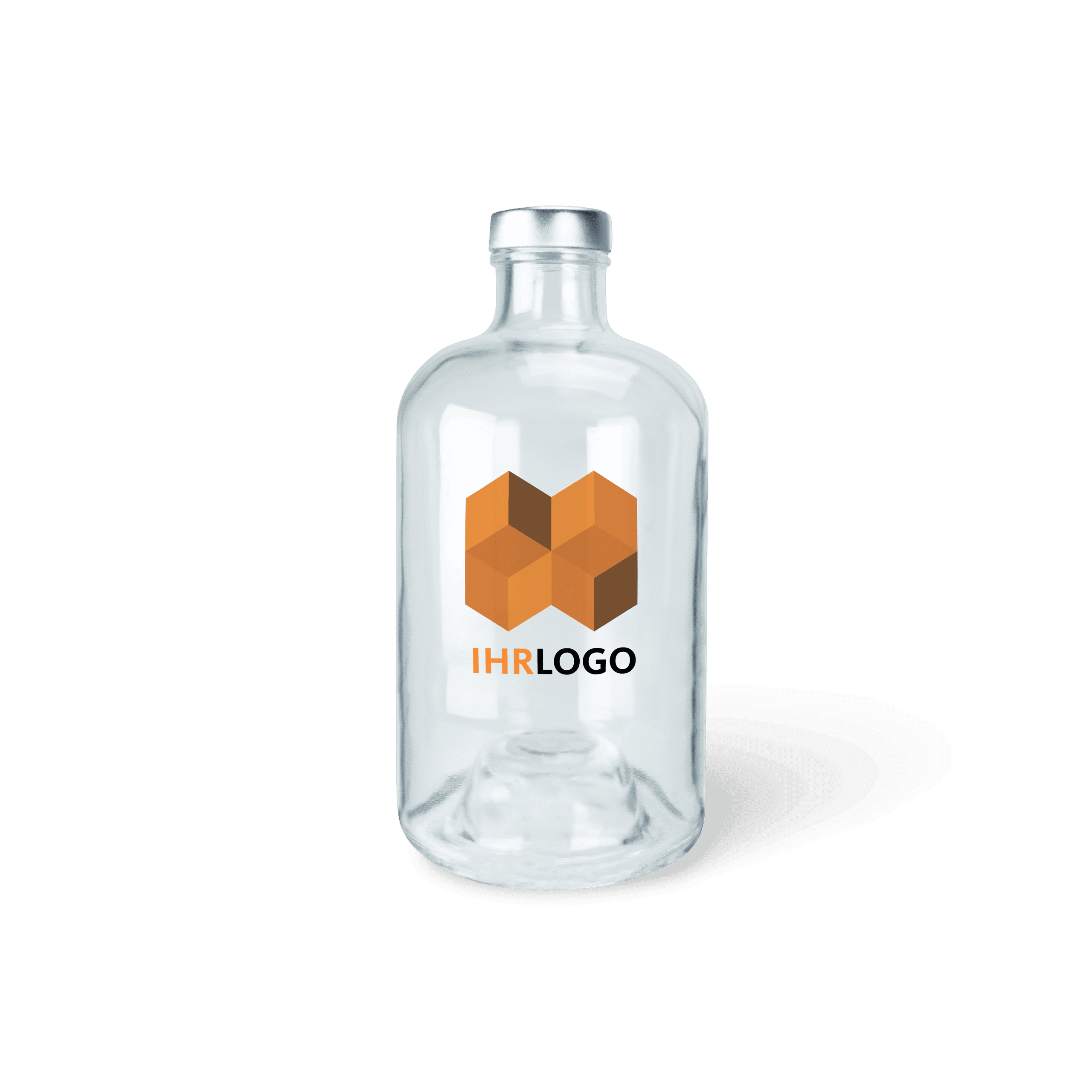 Glasflasche PURE 0,7 Liter mit Deckel von welltec kaufen