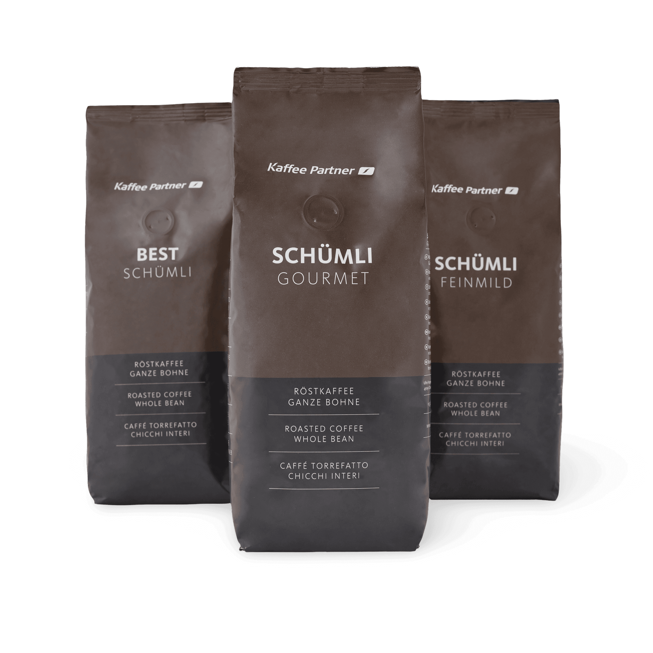Kaffee Partner Schümli Kaffeesortiment mit Gourmet Bohnen