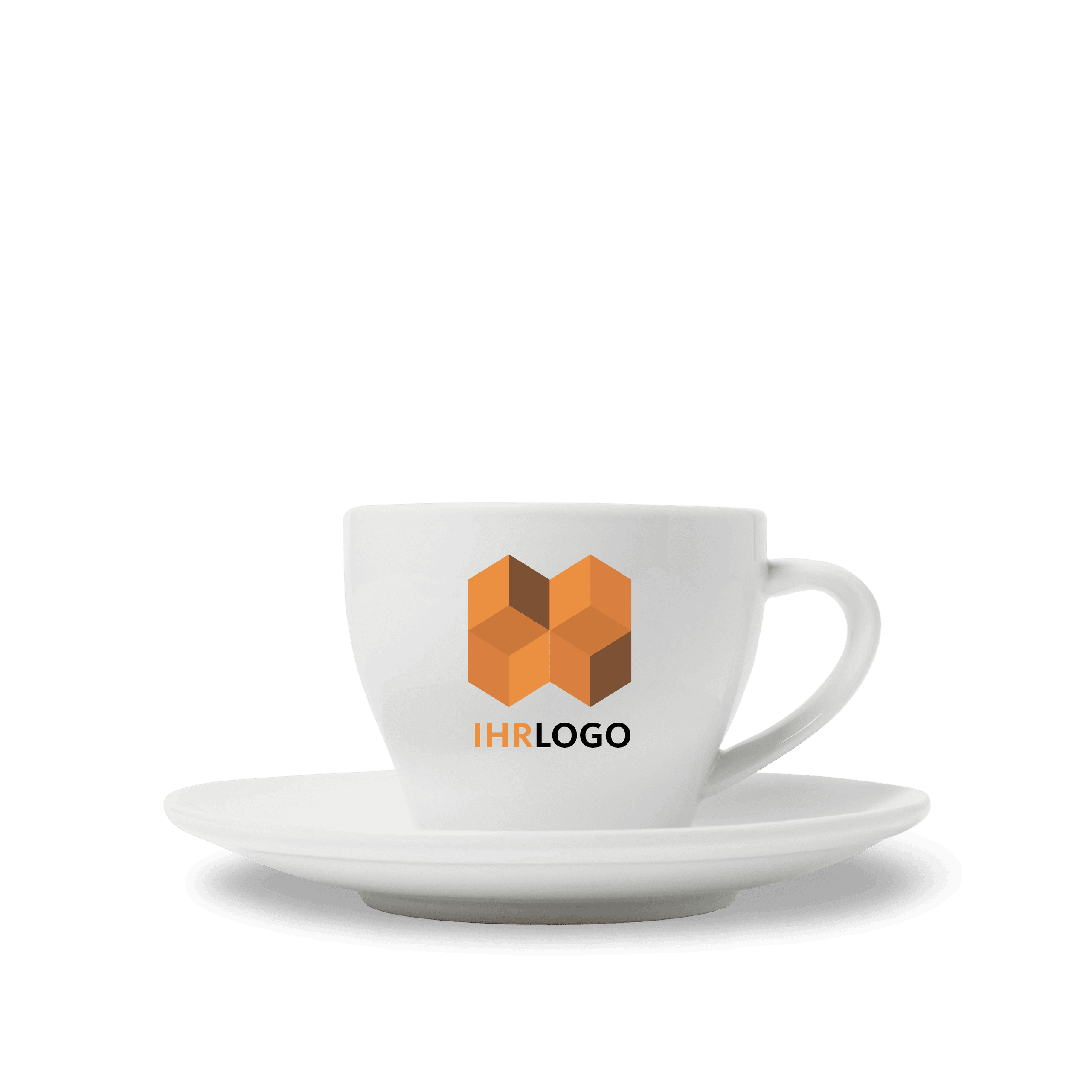Kaffee Partner Kaffee und Cappuccinotasse mit Ihrem Logo