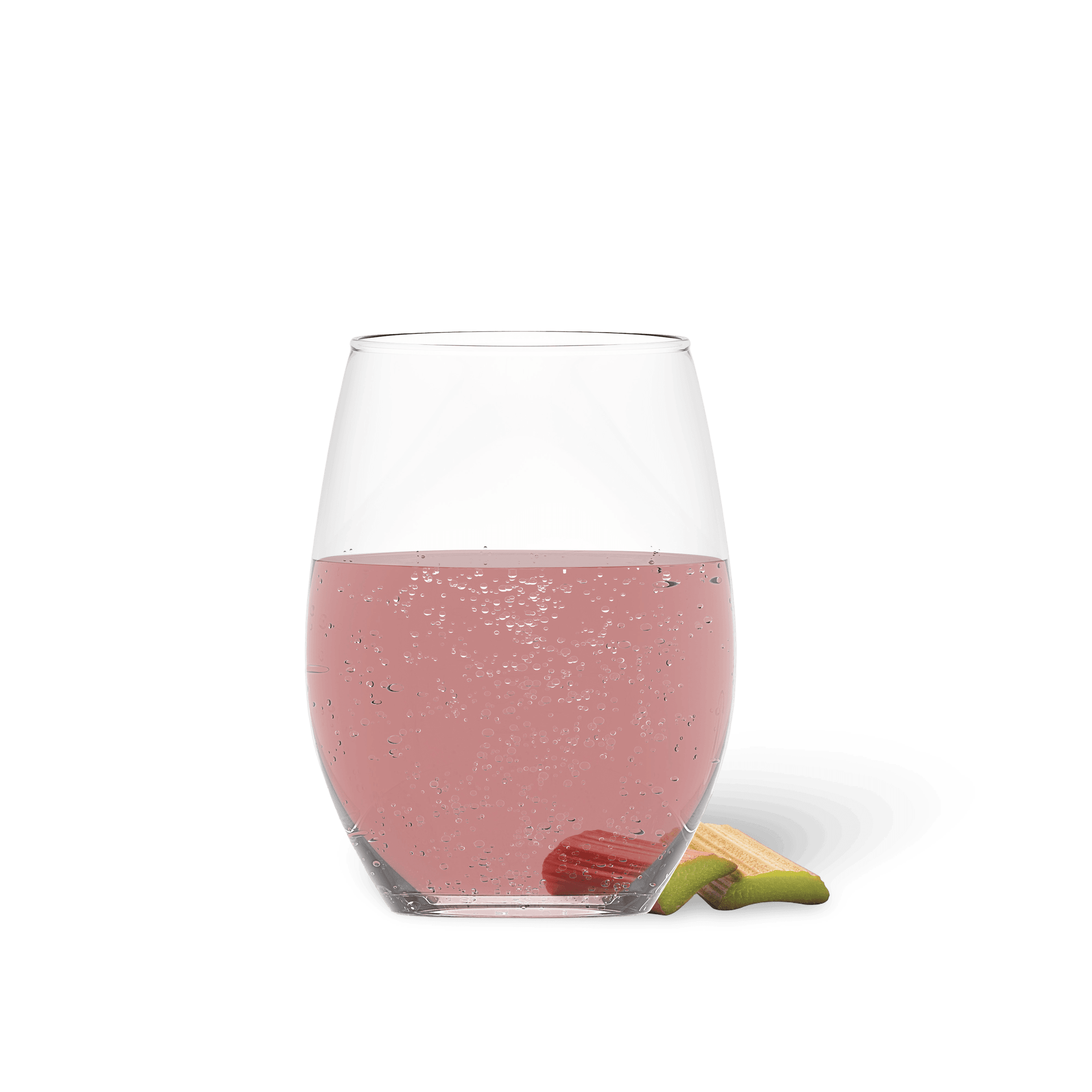 Rhabarber Getraenk im Glas