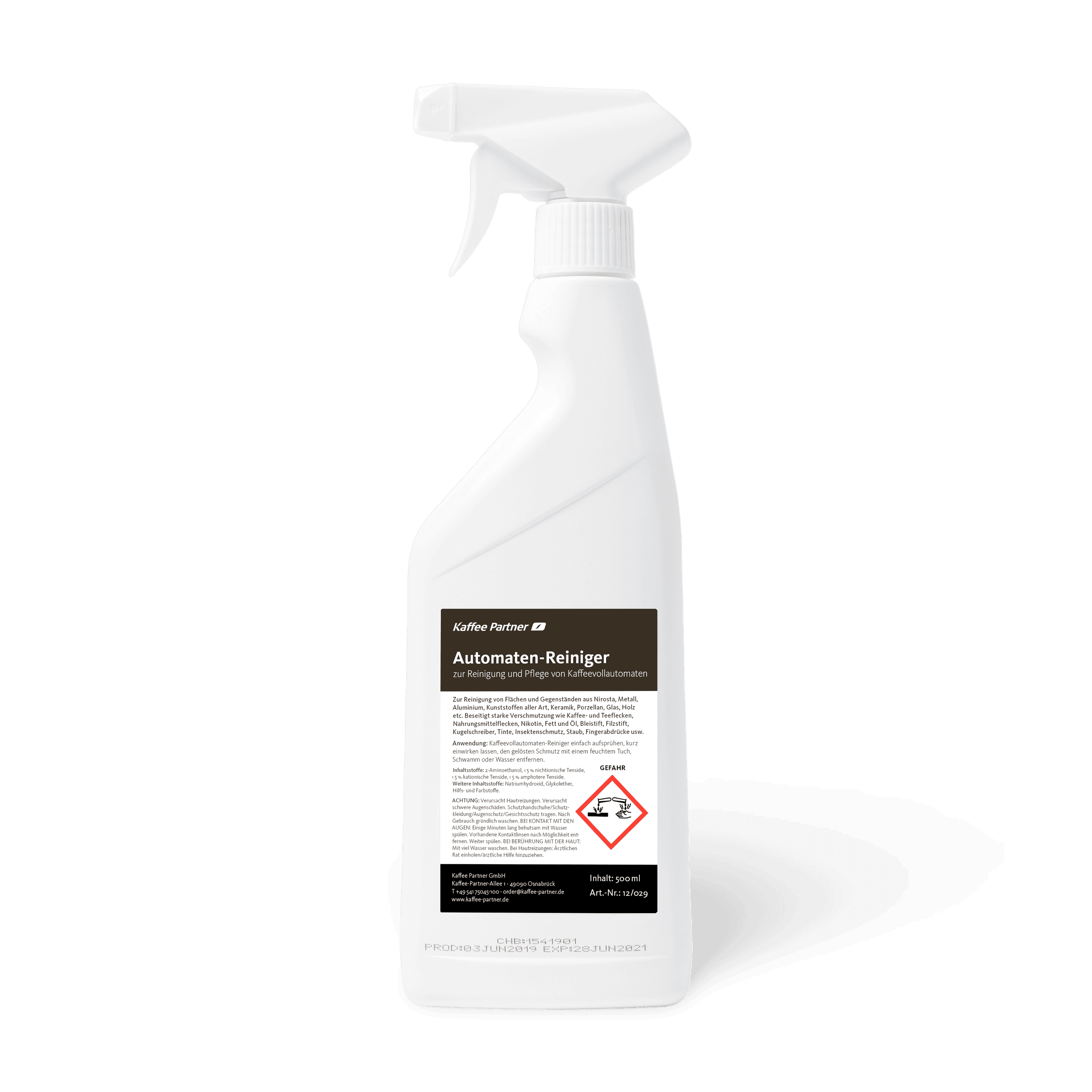 Kaffee Partner Automaten Reiniger Spray