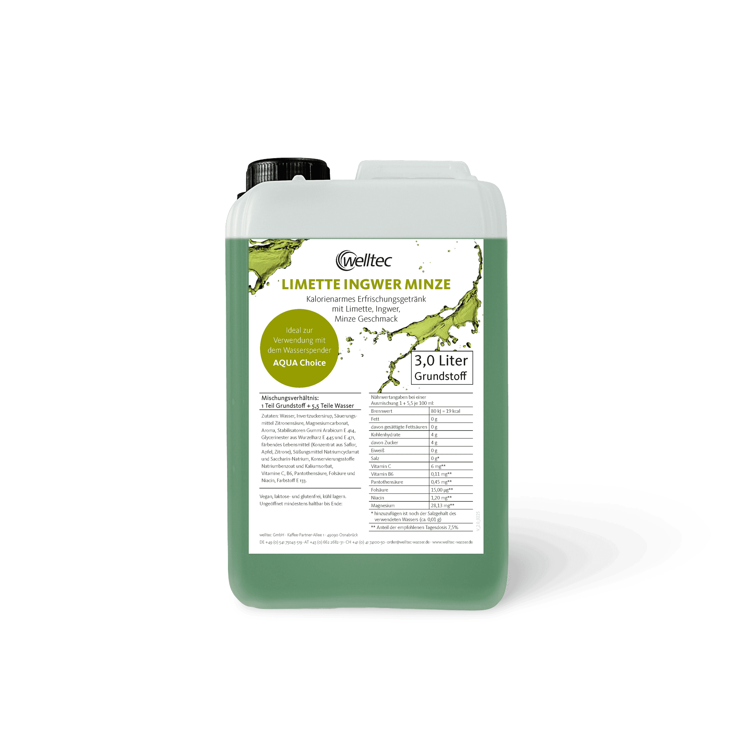 Weltec Limette Minze 3 Liter