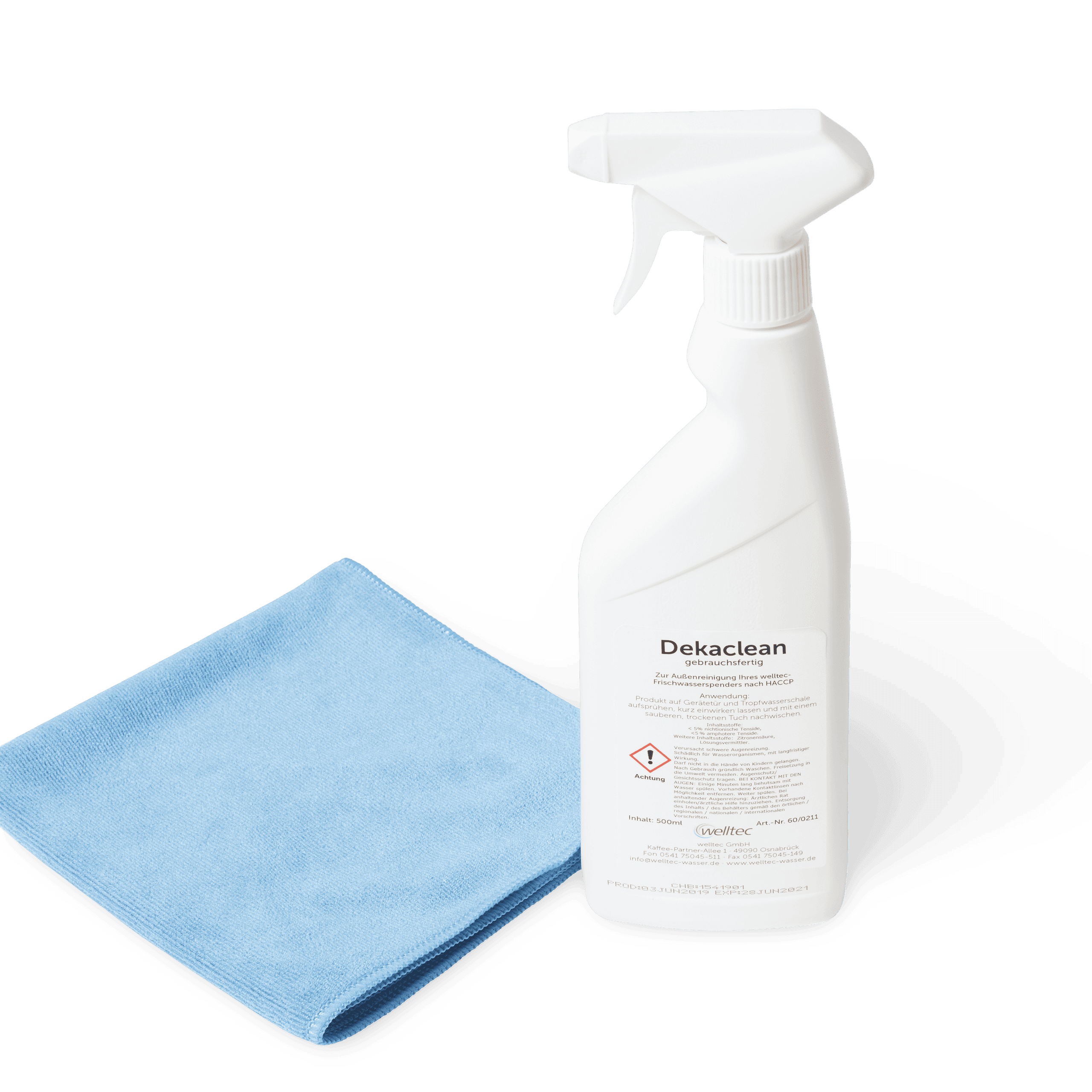 welltec Dekaclean Reinigungsmittel mit Tuch