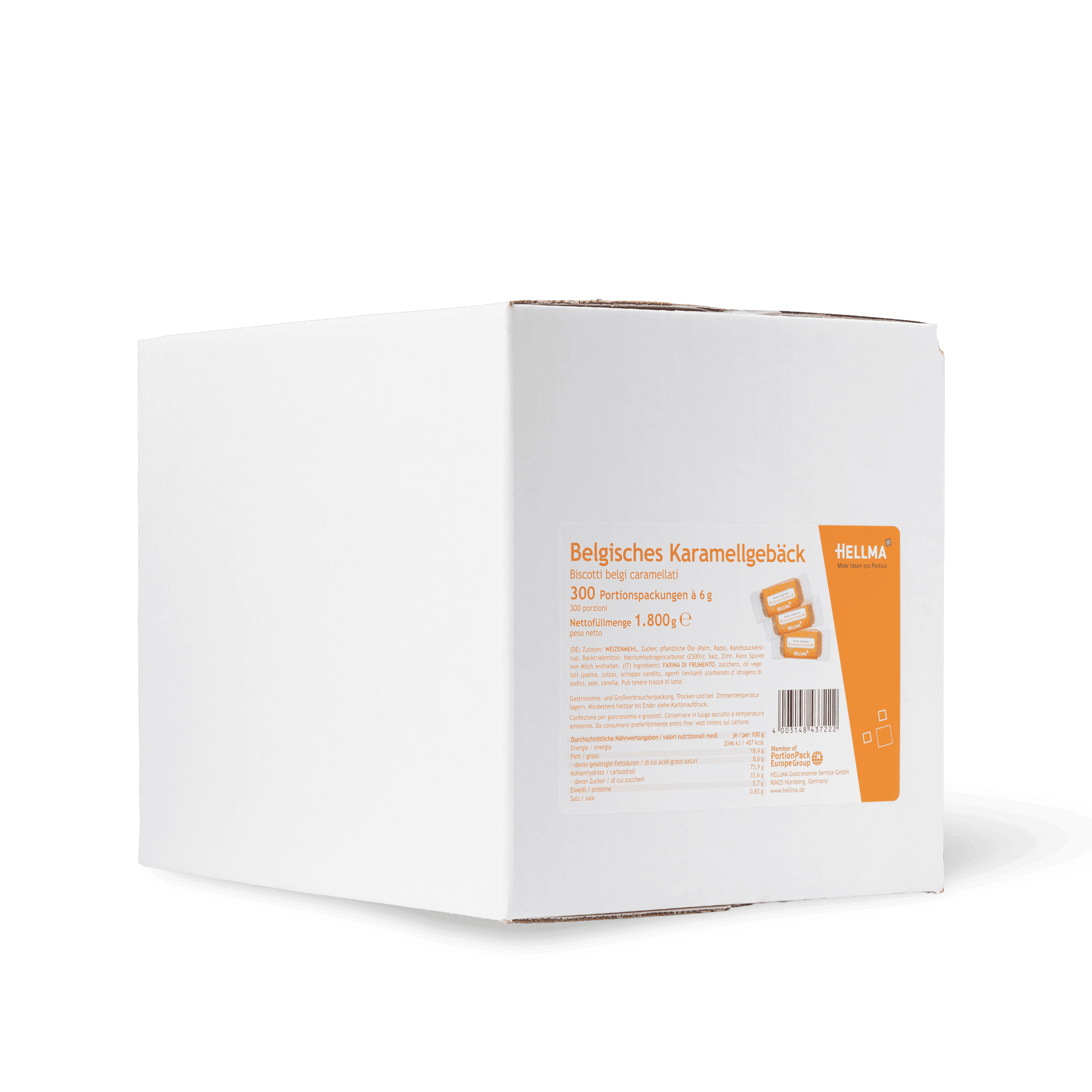 Hellma Karamellgebäck 300er-Packung