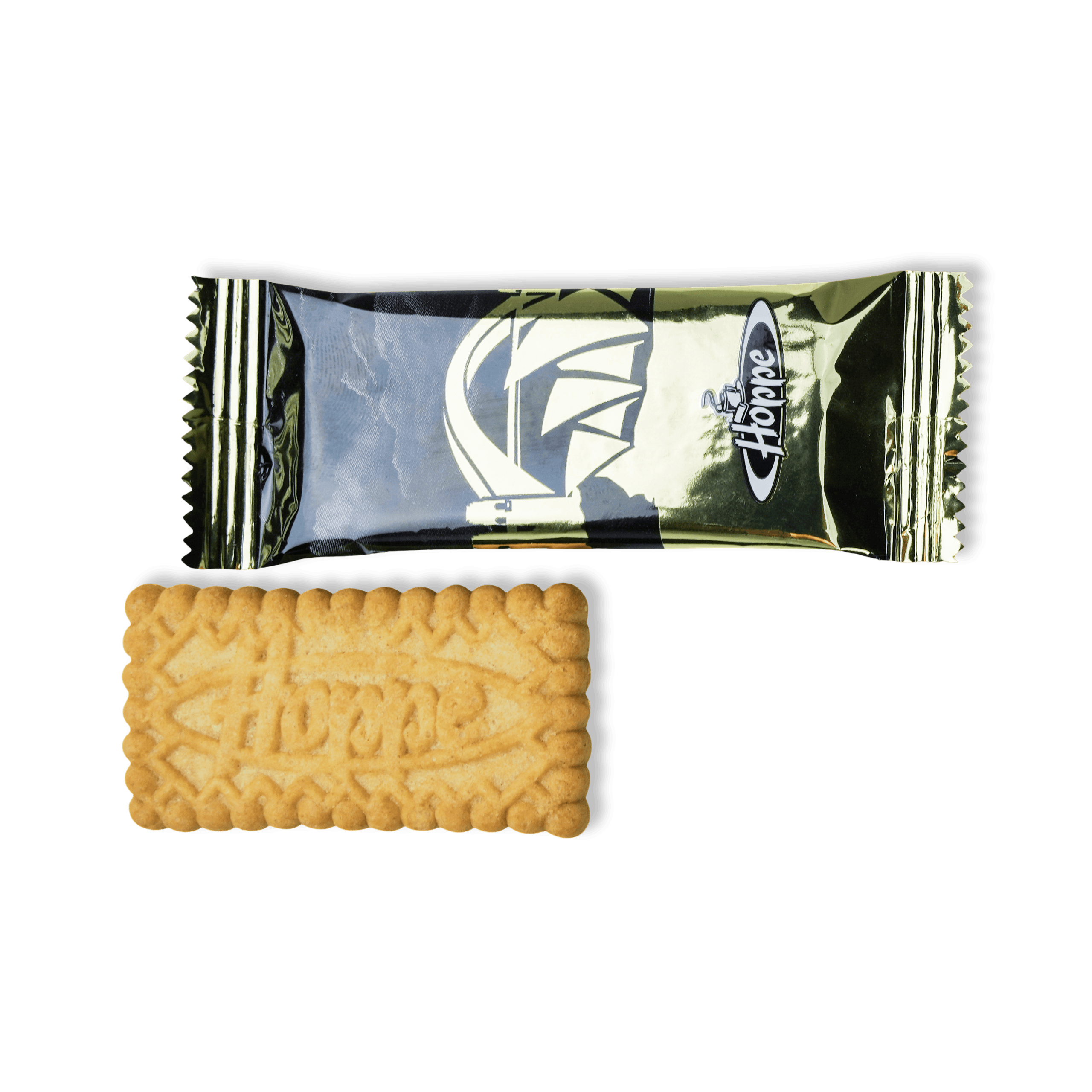 Einzeln verpackter Butterkeks mit Keks