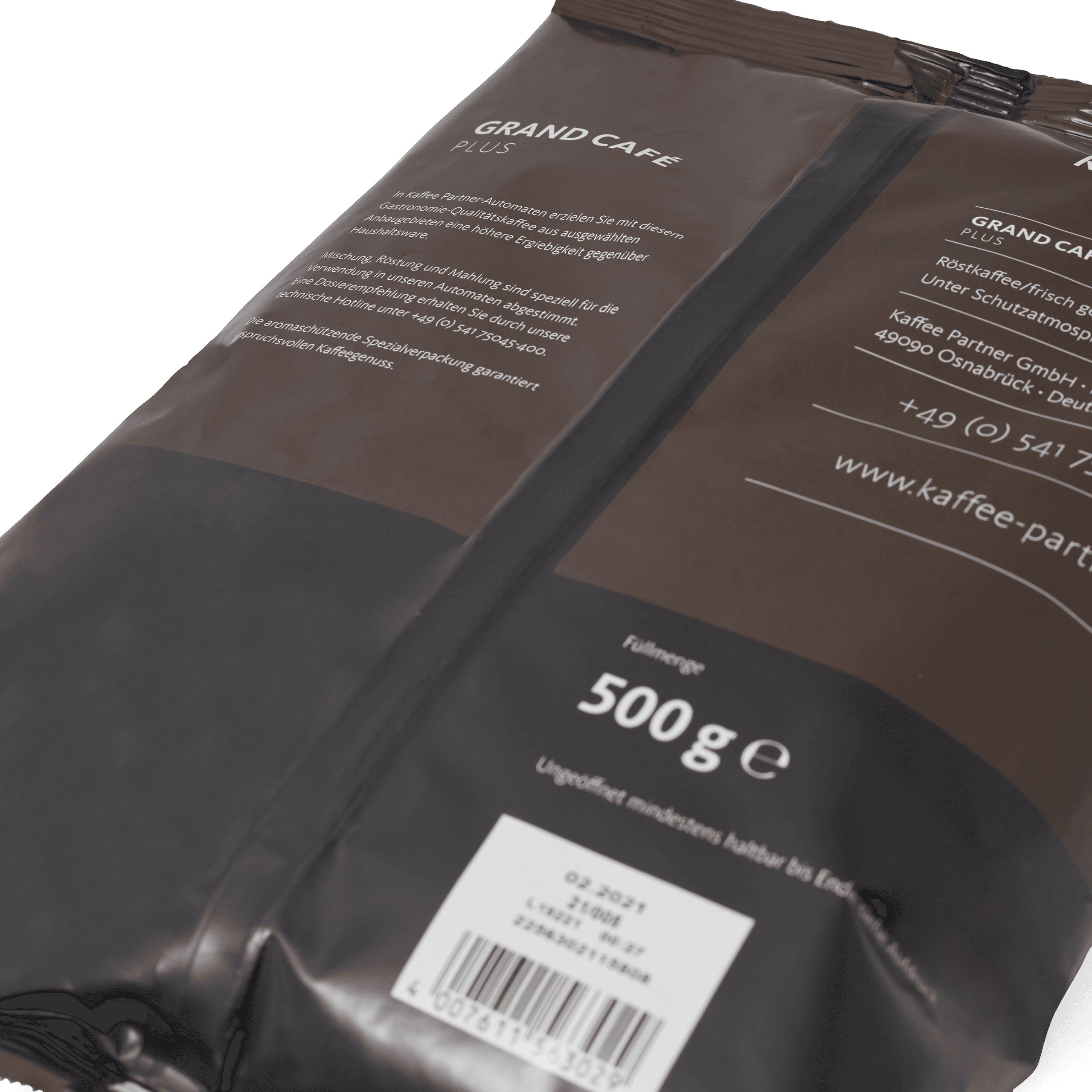 Grand Café Plus Kaffeepackung 500g