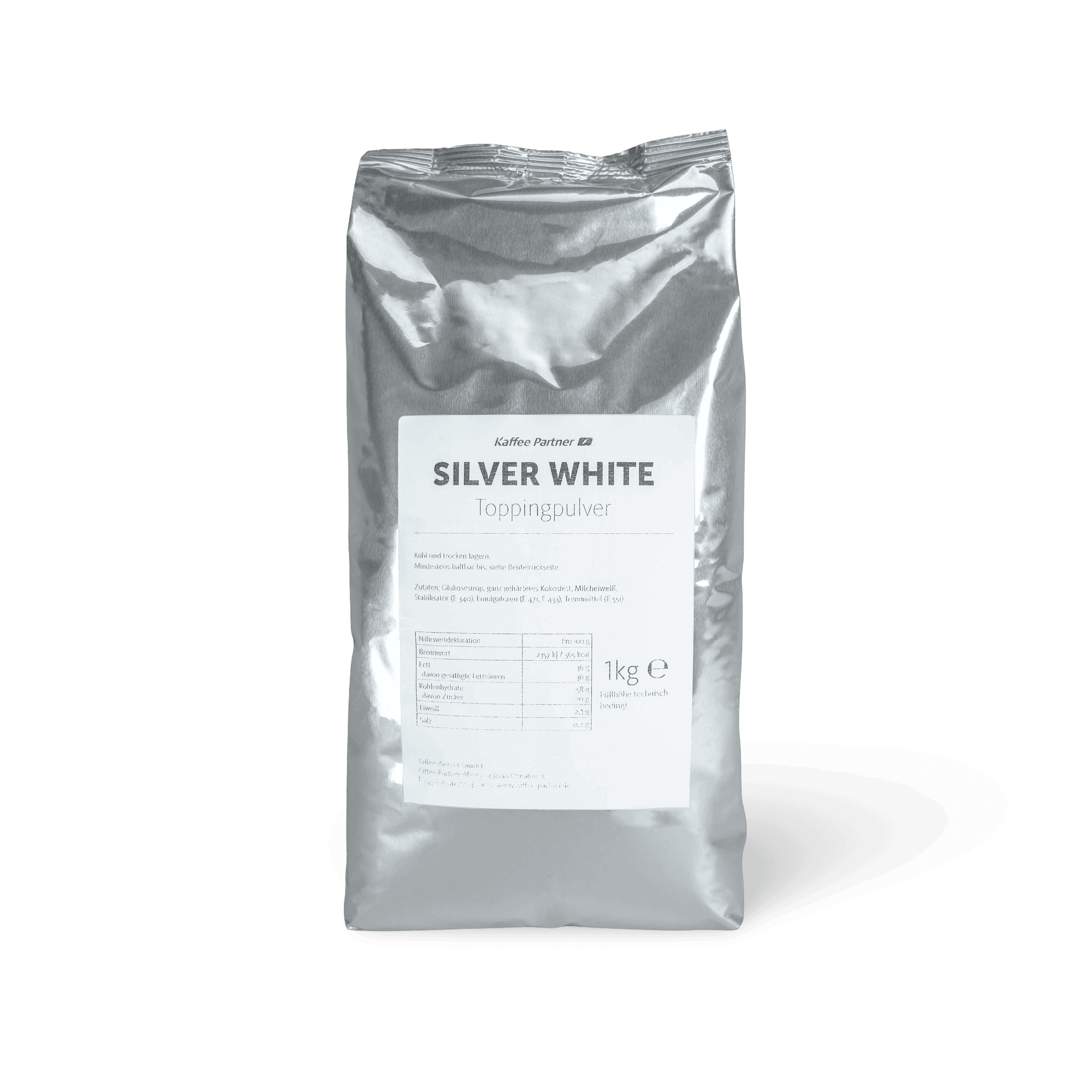 Silver White Toppingpulver mit Milchbasis