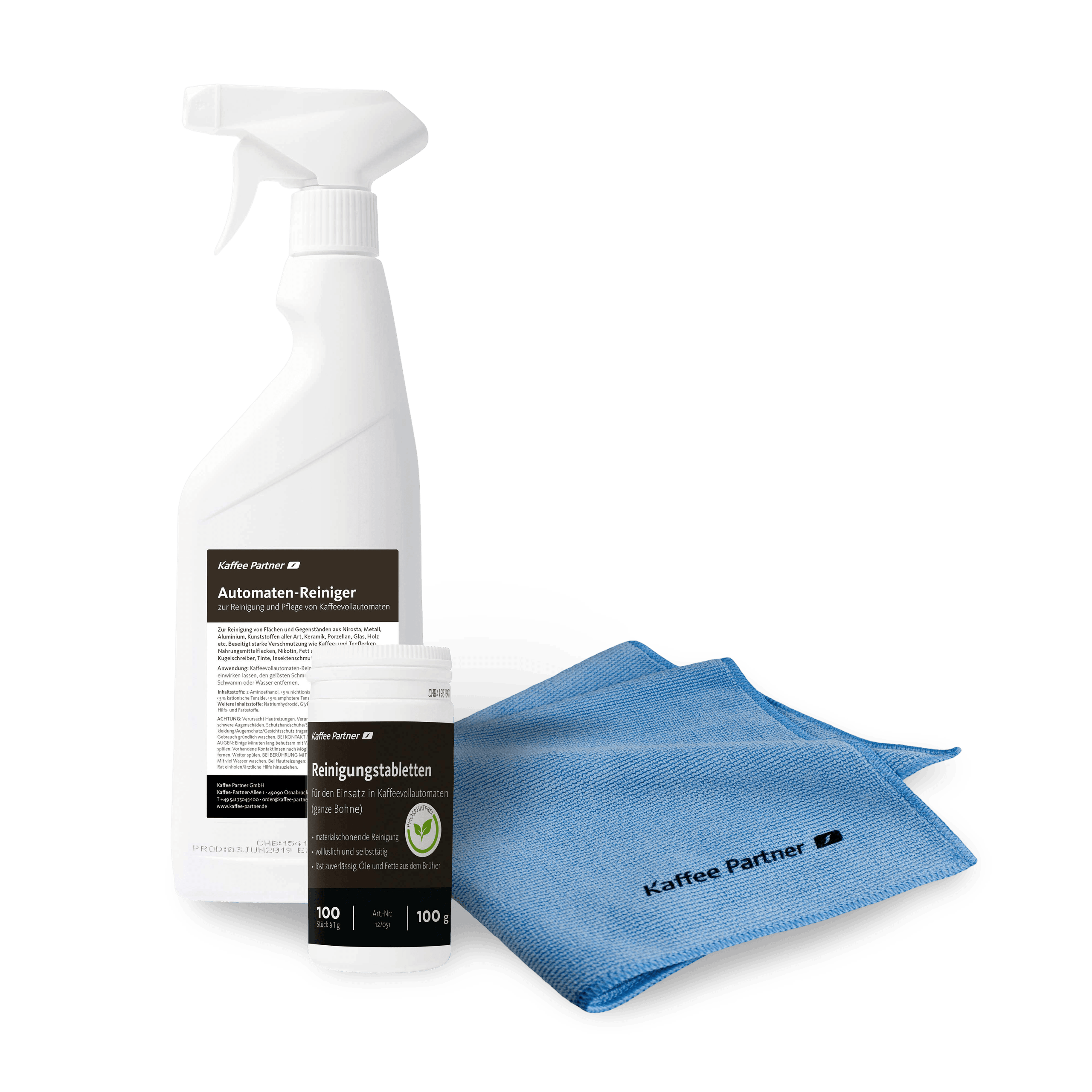 Kaffee Partner Reinigungspaket für Kaffeevollautomaten