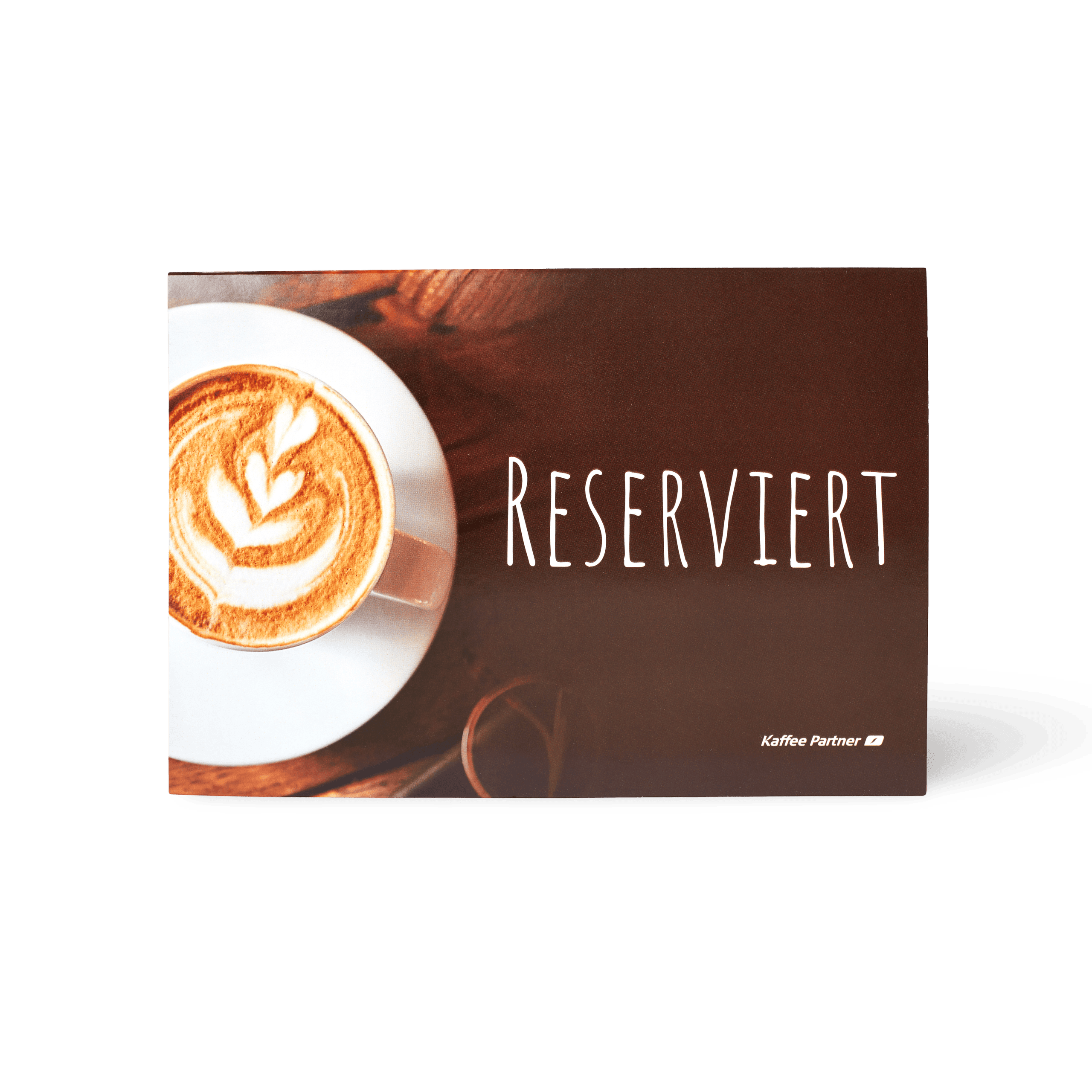 Kaffee Partner Einleger Reserviert auf Tischaufsteller