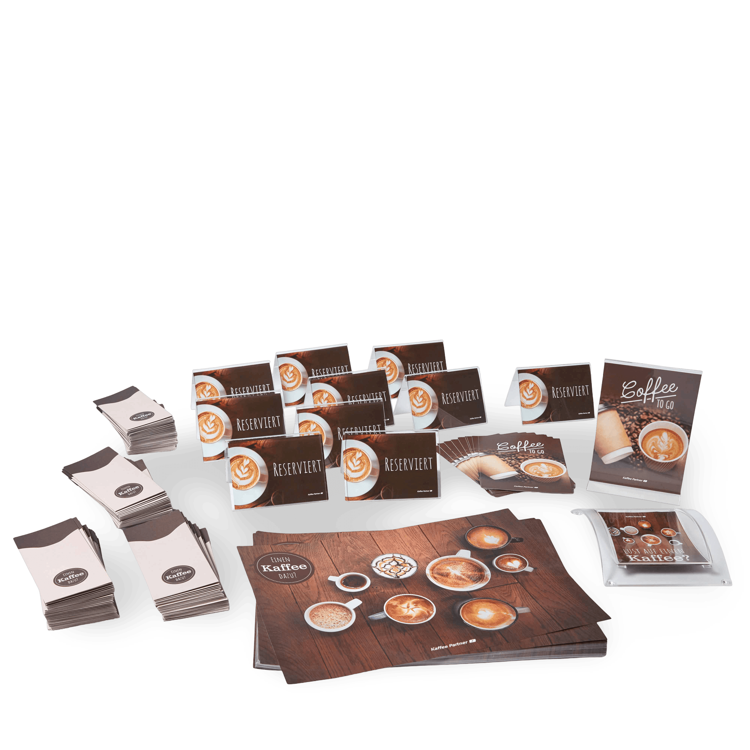 Kaffee Partner Coffee Promotion Werbemittel Set