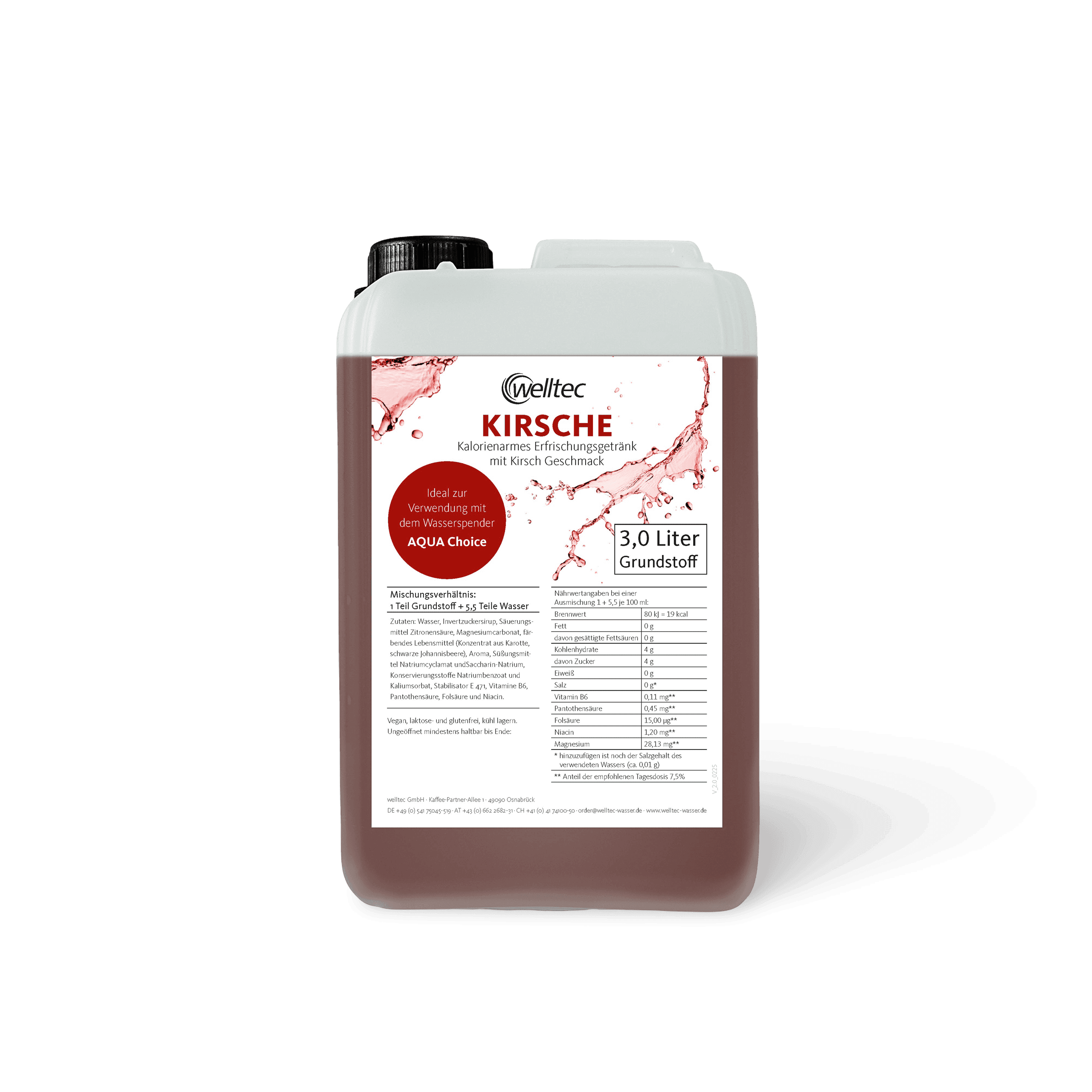 Weltec Kirsche 3 Liter