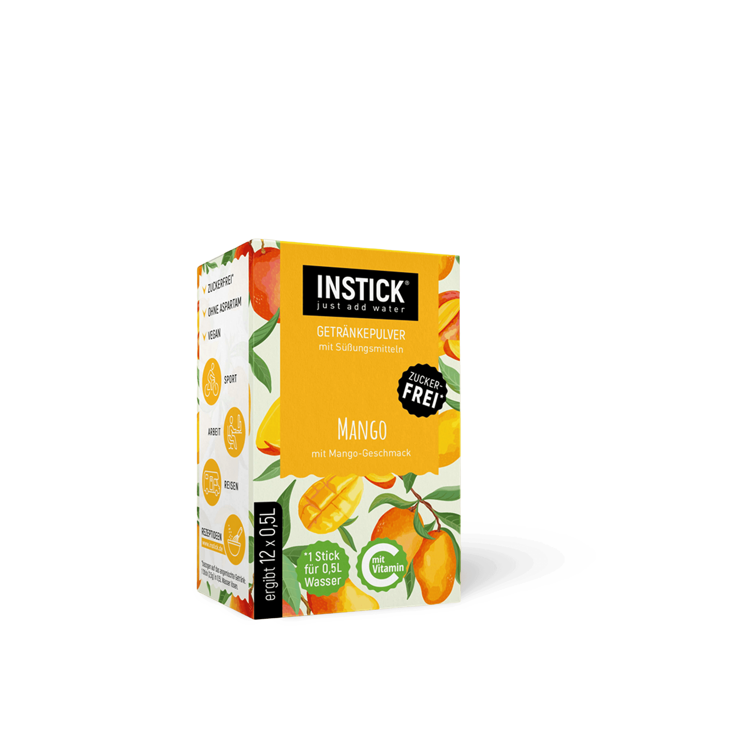 INSTICK Mango Getraenkepulver Packung