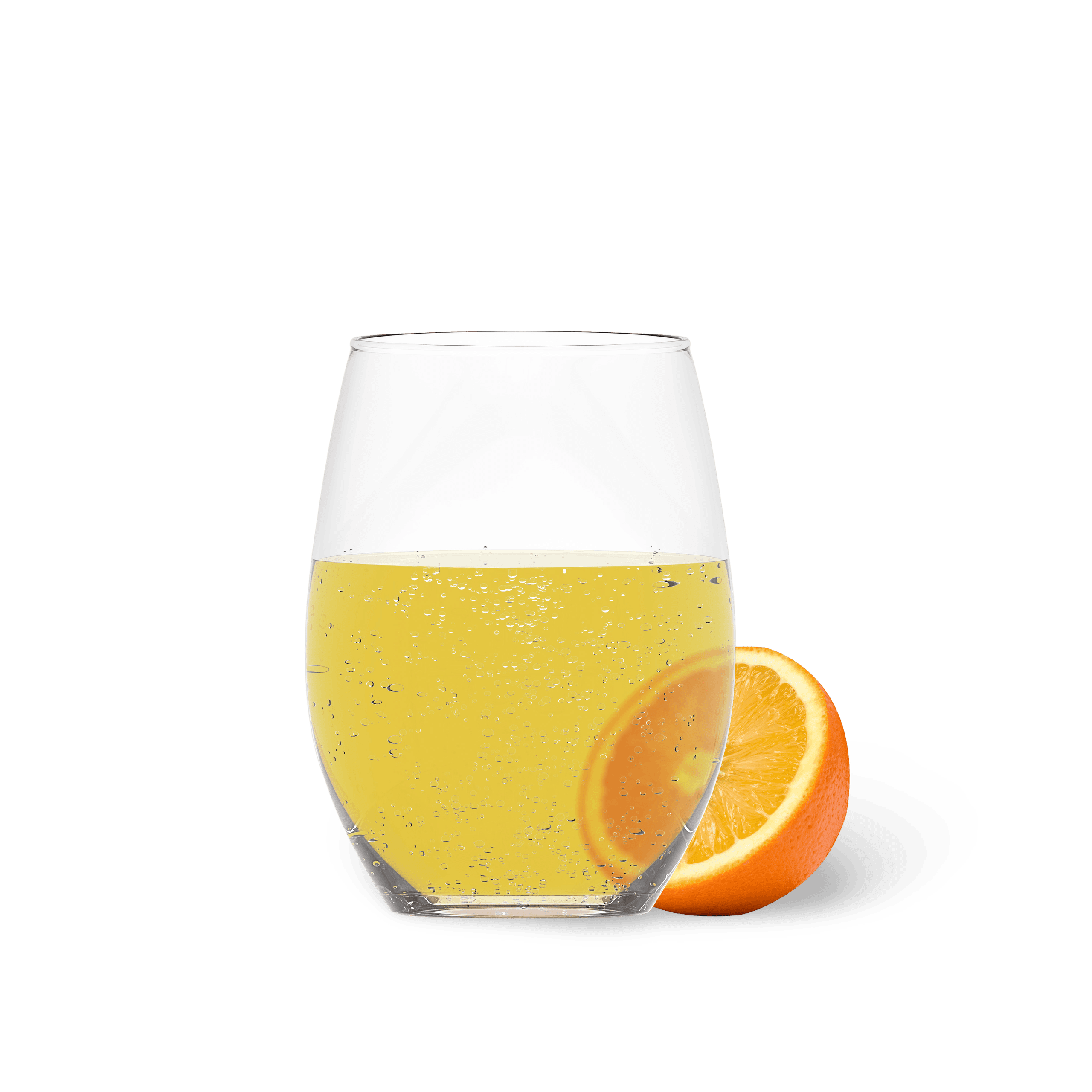 Orangen Getraenk im Glas